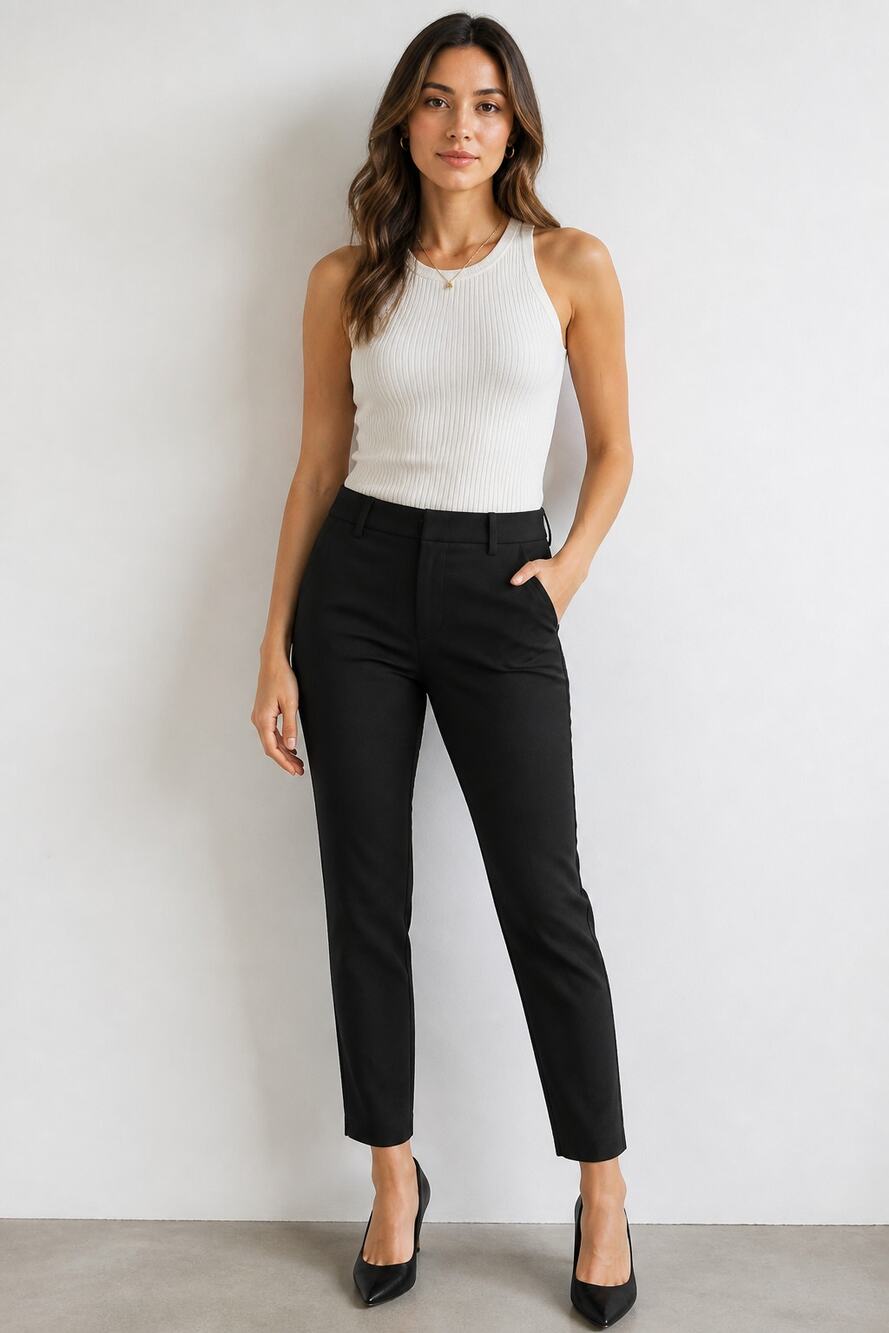 Next Petite Black Slim Petite Pants Size 8